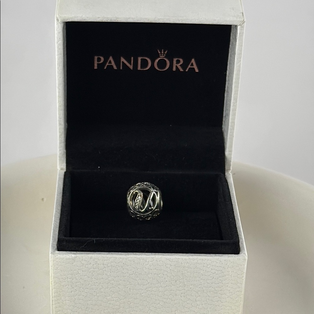 Pandora Silver Initial Charm Letter U